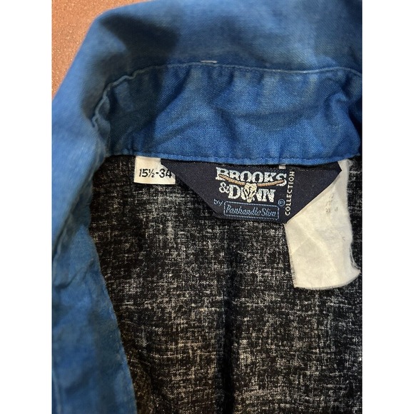 Vintage Brooks & Dunn Panhandle Slim Western Shirt Size 15.5-34 - Picture 2 of 7